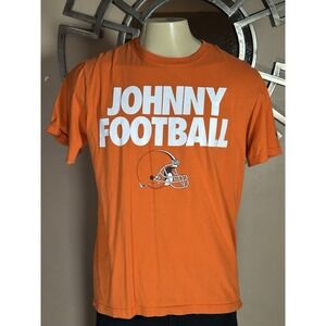 Nike NFL Cleveland Browns "JOHNNY FOOTBALL" Manziel Orange T-shirt Large